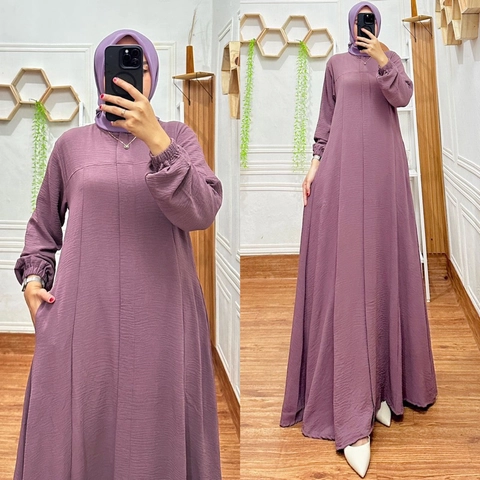 MEQA DAILY - MEGA DAILY - Maryam Dress Gamis Wanita Fit XL - XXL