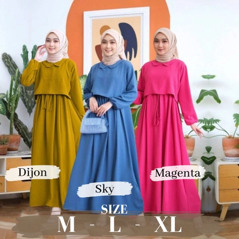 Jembar - Hanifa Dress Gamis Remaja Aestetic Premium