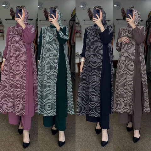 Khisna collection - Setelan wanita 3in1 asmara hijab