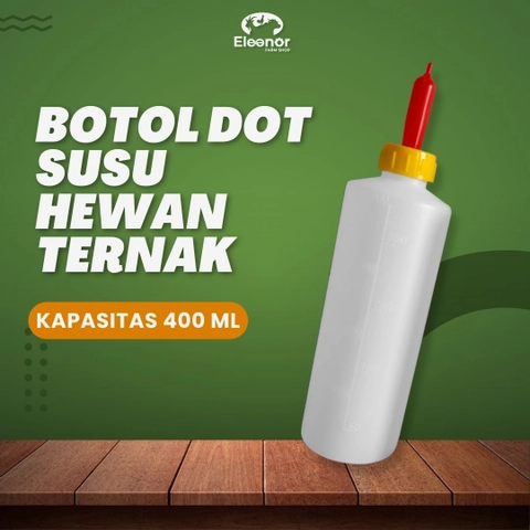 Eleanor Farm Shop - Botol Dot Anak Kambing Anak Domba Anak Cempe Kapasitas 400 Ml