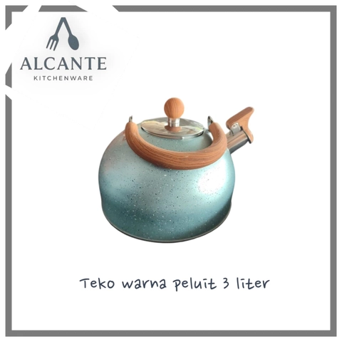 Alcante - TEKO BUNYI WARNA UKURAN 3 LITER KETTLE