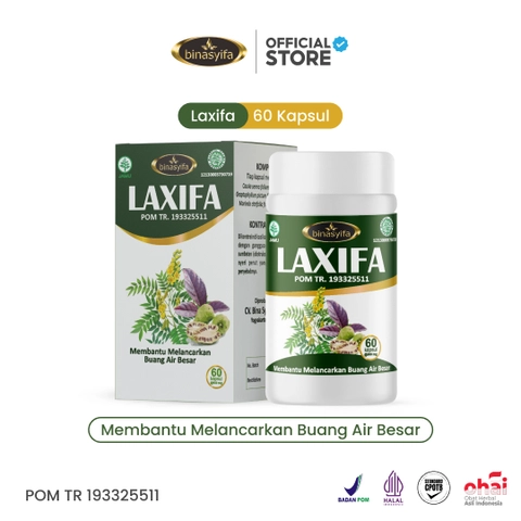 LAXIFA Obat Detox Pelancar BAB Lancar Herbal Pembersih Usus Kotor dan Detoksifikasi Obat Susah BAB S