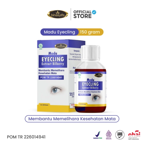MADU EYECLING Obat Mata Minus Katarak Obat Sakit Mata Merah Pandangan Buram Sehat Mata Bilberry Bina