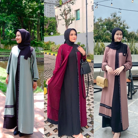 [PROMO RAMADHAN] HANUM ABAYA DRESS GAMIS SWAROVSKY