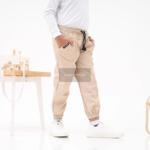 Luckies - Celana Jogger Anak Usia 1-15 Thn Pinggang Karet dengan Tali Pinggang