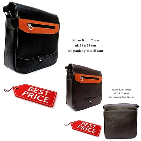 Lanc Fashion - Tas sling bag Kulit selempang Pria Oscar Triess