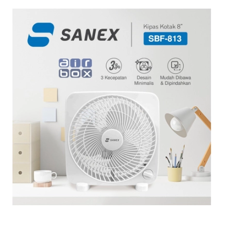UTAMAMEGA - Sanex Kipas Angin Kotak SBF813 Ukuran 8 Inch