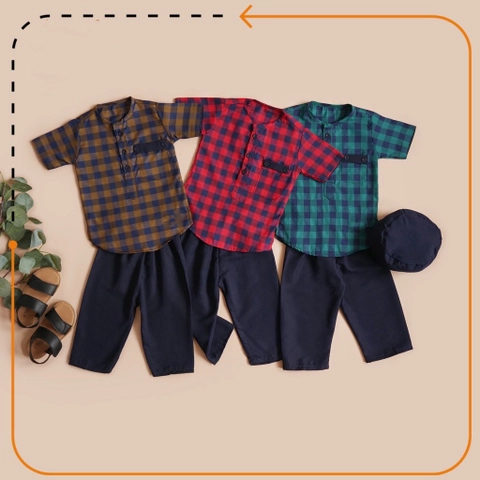 [PO] Neira - Setelan Koko Anak Owen Baju Muslim Anak Laki-laki