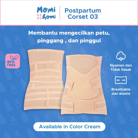 3 in 1 Korset 03 Melahirkan Postnatal Recovery Breathable Corset Pelangsing Pasca Melahirkan