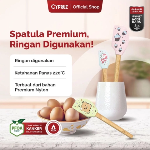 Cypruz Official - Cypruz Silicone Pattern Series Spatula Silicone GREEN AM-1281