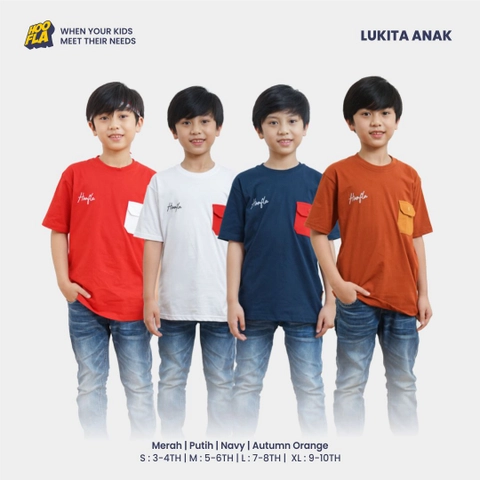 Hoofla - Kaos Anak Pendek Lukita Sarimbit Series