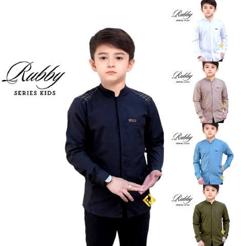 Kois Batik - Baju Koko anak tanggung lengan panjang terbaru motif rubby