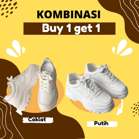 Koekita - Buy 1 Get 1 Sepatu Kets Sneakers Sport Wanita New Trendy Daily Fashion GM-210