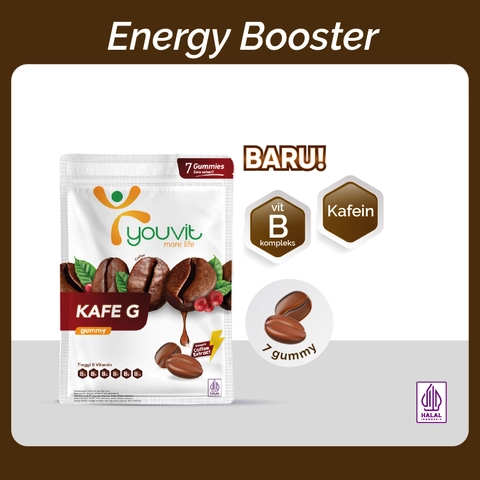 Youvit - Youvit Kafe dengan Ekstrak Kopi - Vitamin B - Energy Booster
