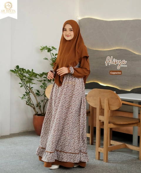 Arrikza - Alisya Dress Mom Dress Only by Arrikza Cappucino