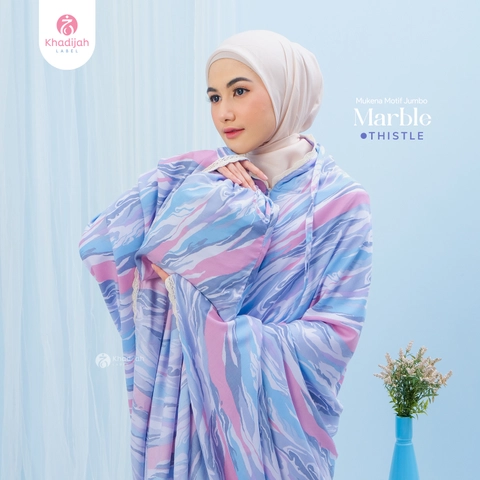 EVM Stockist - KhadijahLabel - Mukena Jumbo Marble 2 in 1 KhadijahLabel