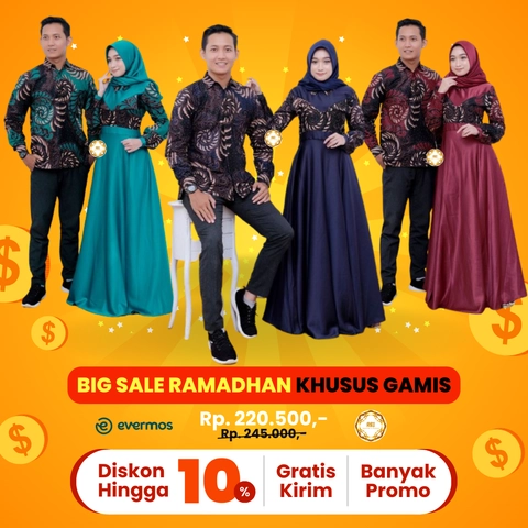 BIG SALE RAMADHAN - GAMIS BAROKAH BAHAN KAIN POLOS SATIN VELVET