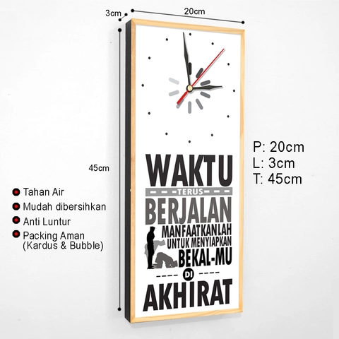 Ugiarts - Jam Dinding Quotes Islami Pengingat Solat - JAM-56