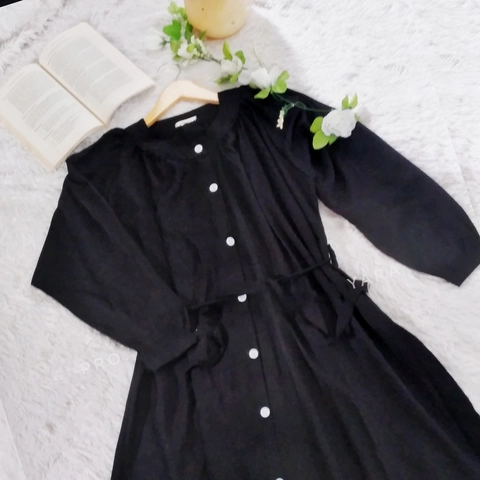 Jembar - Tunik Rayon Viscose Hitam Panjang Premium Yara