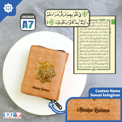 Halim Quran - MUSHAF AL-QURAN AL-WAFA TSUMUN RESLETING UKURAN SAKU + CUSTOM NAMA TANPA PO