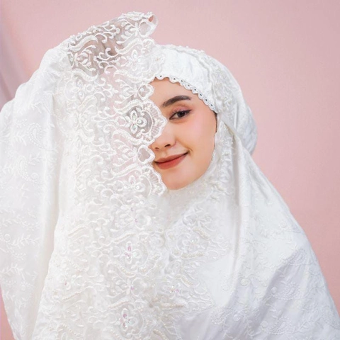 SRIAYU COLLECTION - Mukena Katun paris Renda Pengantin Best Seller