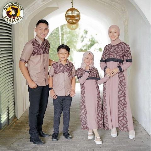 COLLECTION SARJANA - Batik Gamis Couple Keluarga Katun Premium - Kualitas Terjamin