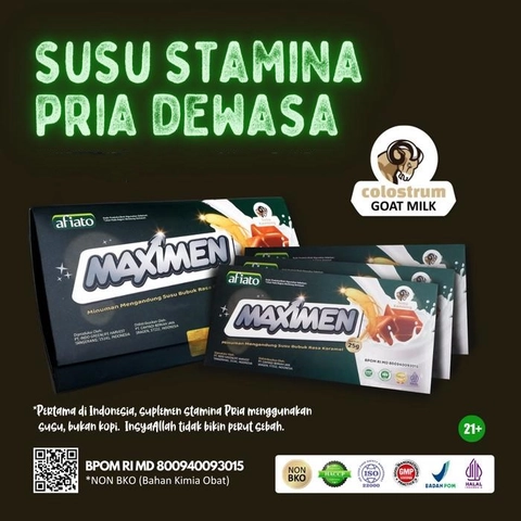 Maximen - [ MAXIMEN ] Susu Stamina Pria Pertama di Indonesia isi 3 scahet