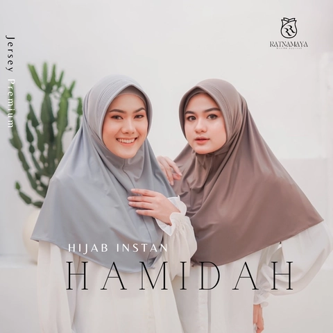 Ratnamaya - Hijab Instan Hamidah Terbaru Bergo Hamidah Jersey Premium Kerudung Sekolah Bahan Jersey