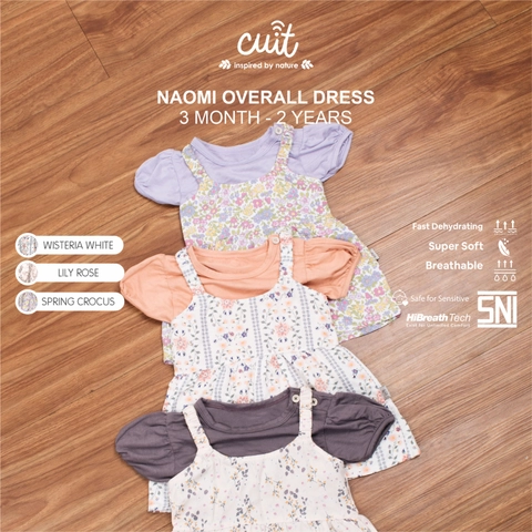CUIT 3 Bulan - 2 Tahun Overall Dress Anak Bayi Naomi