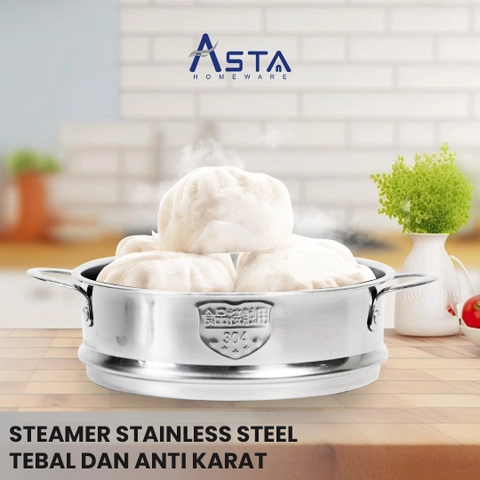 Asta Kukusan Steamer Stainless Steel Mpasi 16 cm