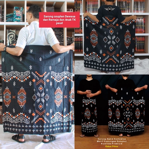 Khisna collection - Sarung couplen keluarga Dewasa anak remaja dan anak TK paud