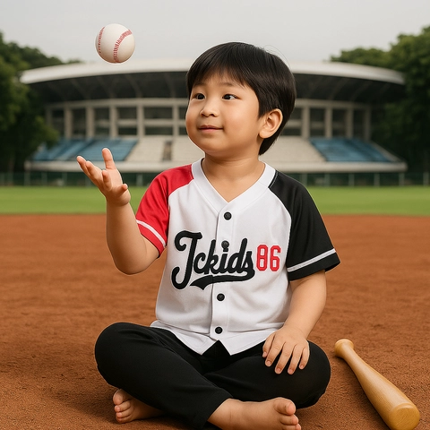 Jckidswear - Atasan Jersey Anak Bahan Milano Dryfit Usia 4-13 Tahun