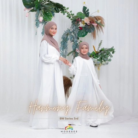 Modesee - Dress Couple Alena Ibu Anak BW