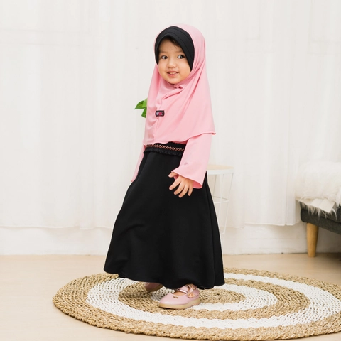 Kakakeyza official - Gamis anak set hijab untuk anak usia 1 sd 7 tahun