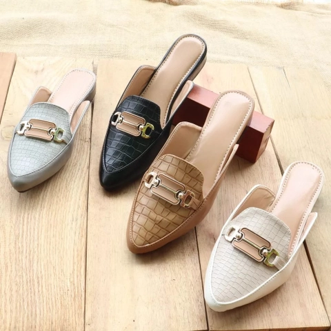 LUXIA - Sandal Selop Hels Wanita 3 Cm Adella-01