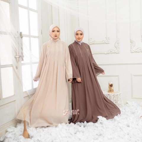 Sakura Baru - Sakura Baru X FnW - Dress Nazwa Babydoll Payet Dress Muslimah Elegan