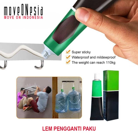 Moveonesia - Lem Pengganti Paku Tembok Super Kuat Perekat Dinding