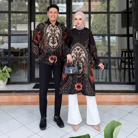 Kois Batik - Batik kekinian coupel pria dan wanita dapat dibeli terpisah motif isabella