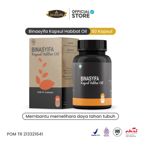 KAPSUL HABBAT OIL Binasyifa Habbatussauda Jintan Hitam Habbasyifa BPOM Menjaga Kesehatan Herbal