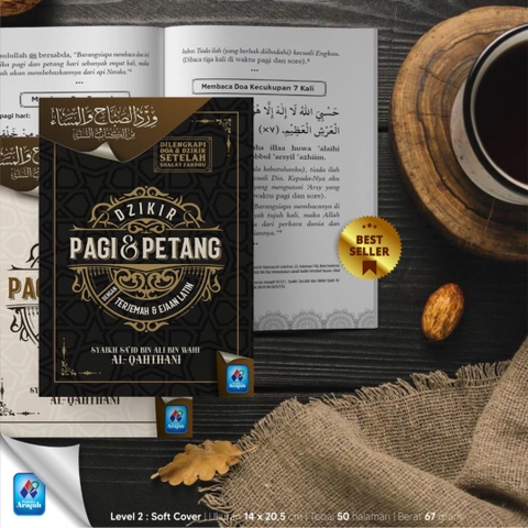 Pustaka Arafah - Dzikir Pagi dan Petang dengan Terjemah dan Ejaan Latin Ukuran