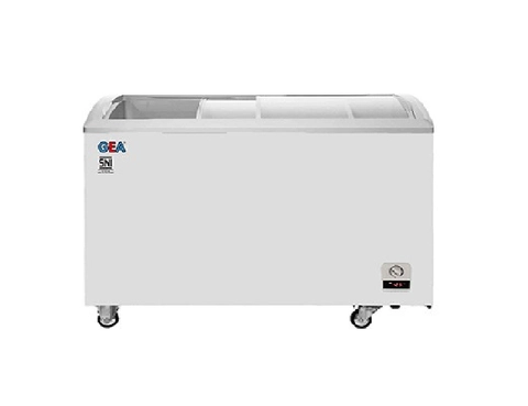 SATMESIN - GEA SD 303 / SD303 Sliding Curve Glass Freezer 303 Liter Kaca Lengkung