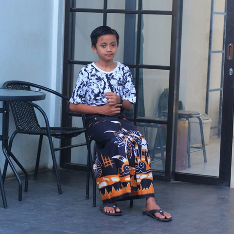 Batik Alfin - Sarung batik uk remaja motif ALKaffi