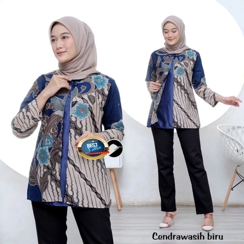 Khisna collection - Blues wanita yang sedang trend saat ini cendrawasih biru