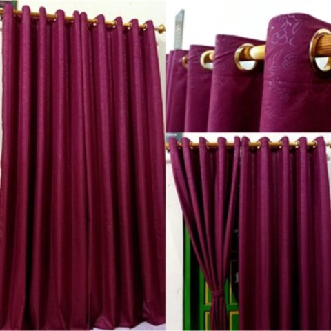 Galeripuko - GORDEN PINTU SMOKRING 12 LUBANG EMBOS UNGU MAGENTA