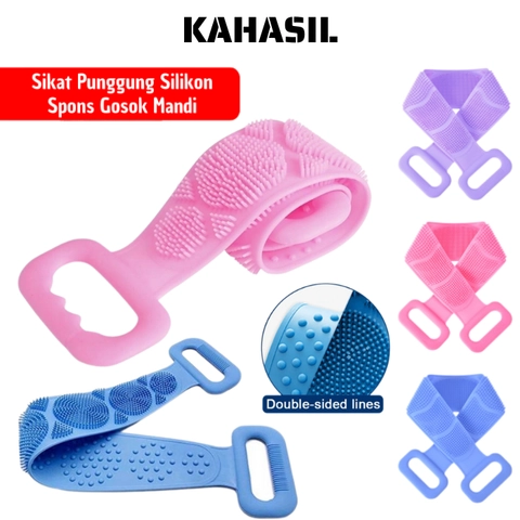 KAHASIL - Spons Sikat Punggung Silikon Mandi Alat Gosok Badan KMJ154