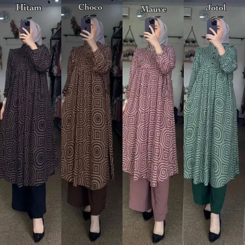 Khisna collection - New asmara set wanita tunik dewasa