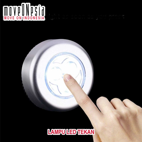 Moveonesia - Lampu LED Tekan Simple Bisa Dimana Saja