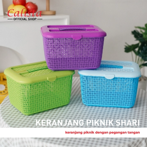CALISTA - Calista Picnic Syari Keranjang Piknik dengan Pegangan