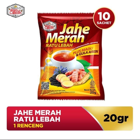 CV. Ayu Group - Ratu Lebah Jahe Merah Plus Madu dan Gula Aren 1 Renceng [10 Sachet]