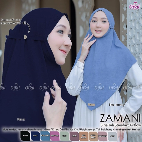 Griya Busanaku Solo - Zamani siria tali standart airflow / Accesoris kancing untuk masker / Jilbab wanita dewasa